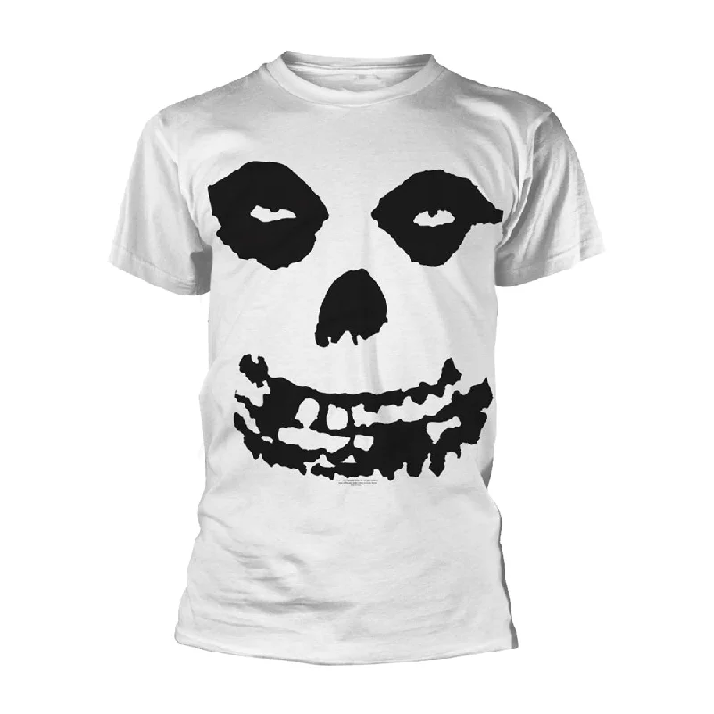 Misfits Unisex T-shirt: All Over Skull (back print) Oversized T-Shirt Spandex breathable