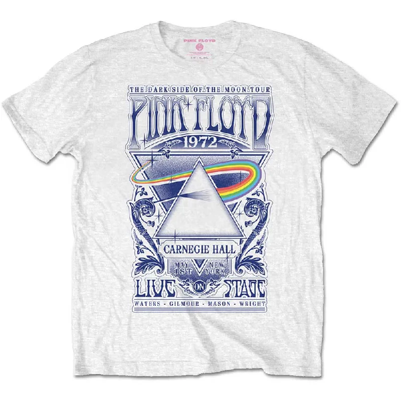 Pink Floyd | Official Band T-Shirt | Carnegie Hall Poster Denim Fabric Leather Fabric Suede Fabric Pink Floyd | Official Band T-Shirt | Carnegie Hall Poster Denim Fabric Leather Fabric Suede Fabric