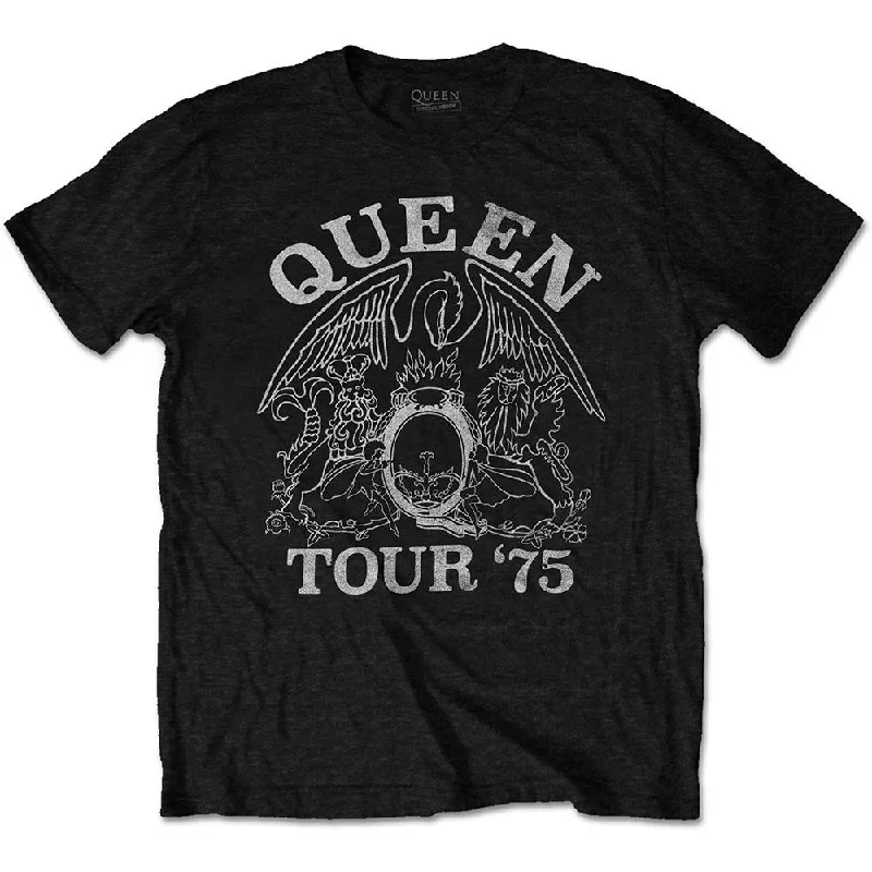 Queen Eco-T-Shirt: Tour '75 Houndstooth Herringbone Solid