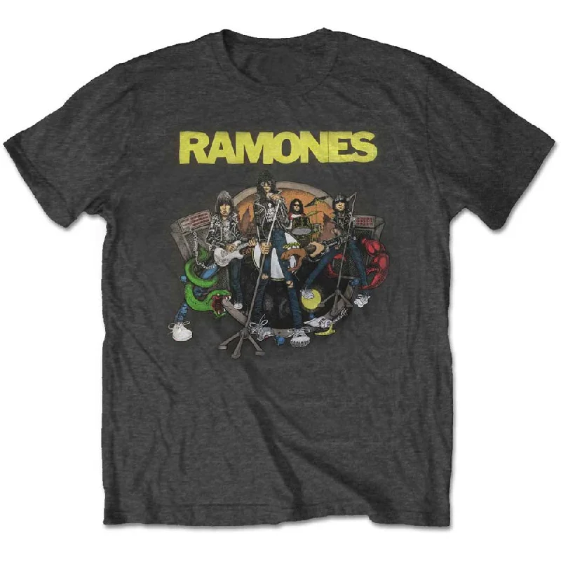 Ramones | Official Band T-Shirt | Road to Ruin Welt Pockets Slit Pockets