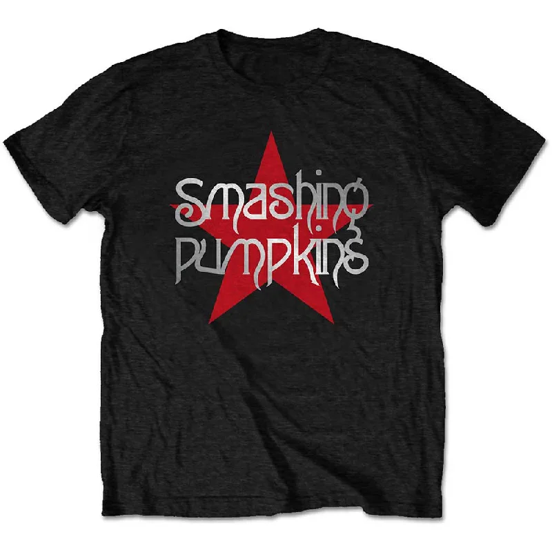 The Smashing Pumpkins | Official Band T-Shirt | Star Logo Zippered Front Buttoned Front Snap Front