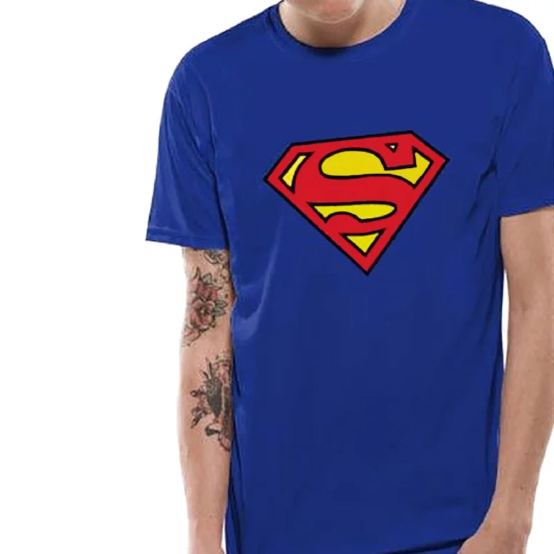 Superman Logo Unisex T-Shirt Striped Floral Plaid