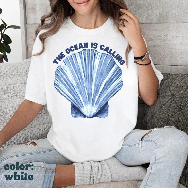 The Ocean is Calling Beach Seashell Tee - Watercolor Beach Tee - Seashell Tee - Mermaidcore - Ocean Aesthetic - Comfort Colors Unisex Tee Mesh Blend Leather Blend Suede Blend The Ocean is Calling Beach Seashell Tee - Watercolor Beach Tee - Seashell Tee - Mermaidcore - Ocean Aesthetic - Comfort Colors Unisex Tee Mesh Blend Leather Blend Suede Blend