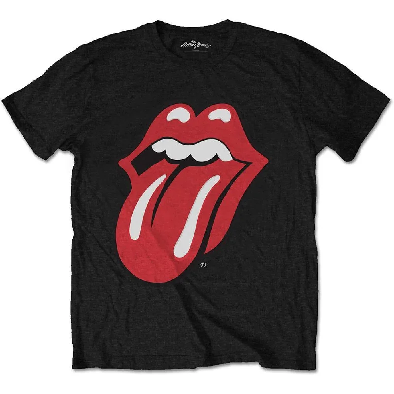 The Rolling Stones Kids T-Shirt: Classic Tongue Ribbed Striped Patterned