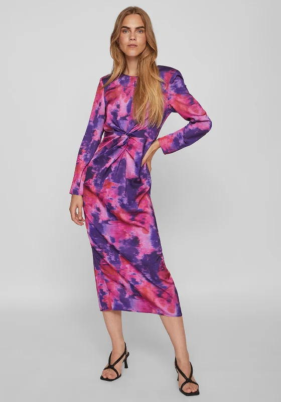 Vila Ravenna Knotted Waist Satin Print Maxi Dress, Love Potion Chic Sleeveless Maxi Dress Vila Ravenna Knotted Waist Satin Print Maxi Dress, Love Potion Chic Sleeveless Maxi Dress