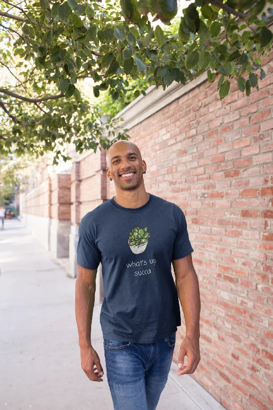 What's Up Succa T-Shirt - Succulent Humor Tee Front Pockets Side Pockets Patch Pockets What's Up Succa T-Shirt - Succulent Humor Tee Front Pockets Side Pockets Patch Pockets