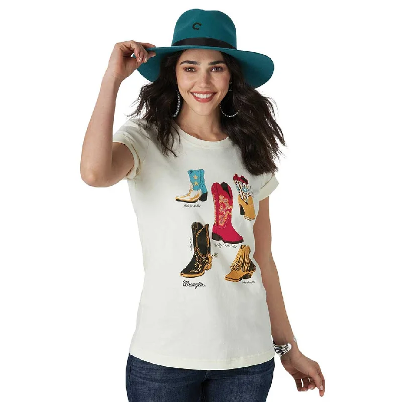 Wrangler Women's Retro Slim Fit Graphic Tee Zippered Front Buttoned Front Snap Front Wrangler Women's Retro Slim Fit Graphic Tee Zippered Front Buttoned Front Snap Front