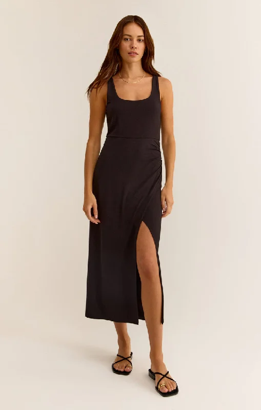 Z Supply Melbourne Midi Dress Chic Off-Shoulder Midi Dress