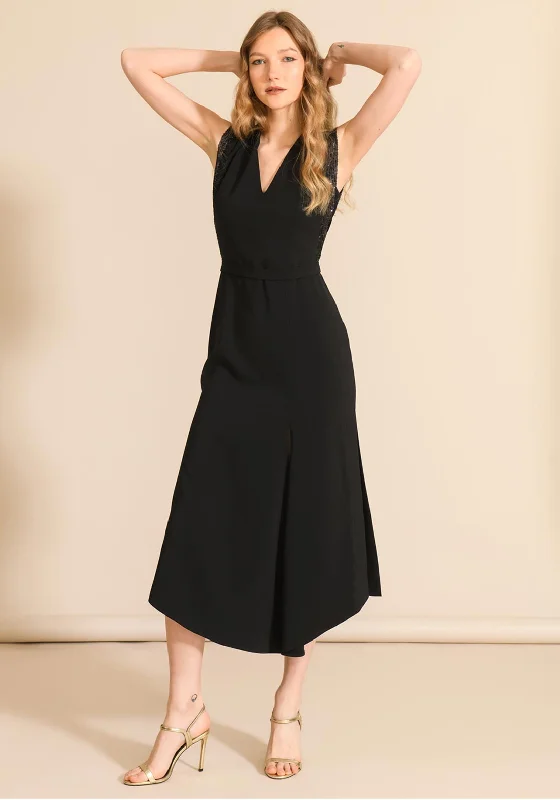 Caroline Kilkenny Cameron Maxi Dress, Black Trendy Floral Print Maxi Dress