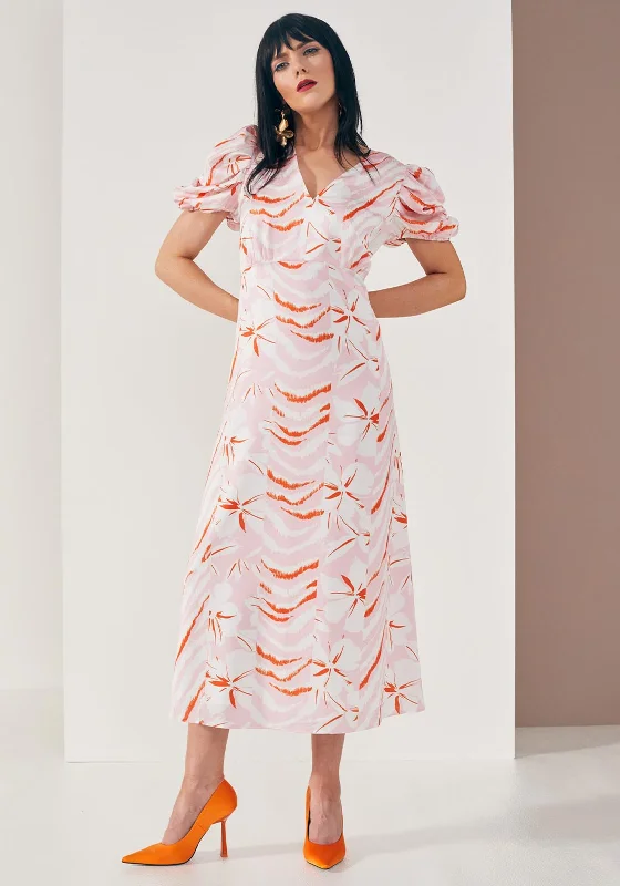 Kate Cooper Floral & Animal Print Maxi Dress, Pink Multi Comfortable Long-Sleeve Maxi Dress Kate Cooper Floral & Animal Print Maxi Dress, Pink Multi Comfortable Long-Sleeve Maxi Dress