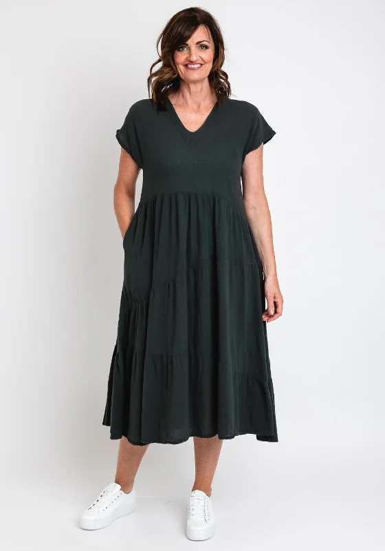 One Life Toucan Tiered Smock Maxi Dress, Juniper Fashionable Chiffon Tiered Maxi Dress One Life Toucan Tiered Smock Maxi Dress, Juniper Fashionable Chiffon Tiered Maxi Dress