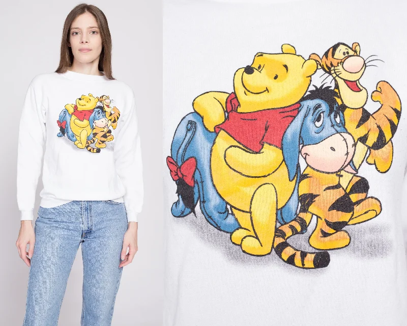 90s Winnie The Pooh & Friends Sweatshirt - Extra Small Hoodie with Double Zipper Versatile Adjustable 90s Winnie The Pooh & Friends Sweatshirt - Extra Small Hoodie with Double Zipper Versatile Adjustable