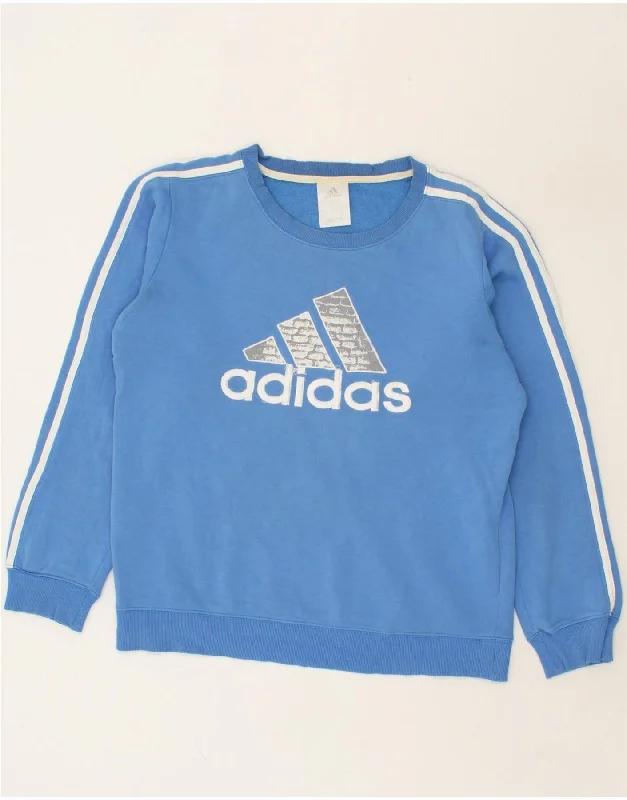 ADIDAS Mens Graphic Sweatshirt Jumper Small Blue Cotton Hoodie with Snap Buttons Easy Quick ADIDAS Mens Graphic Sweatshirt Jumper Small Blue Cotton Hoodie with Snap Buttons Easy Quick