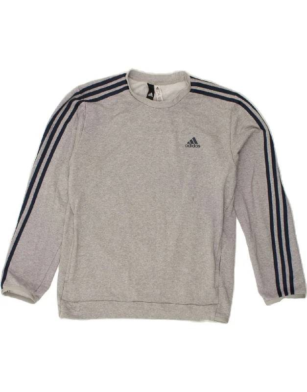 ADIDAS Mens Sweatshirt Jumper UK 40/42 Medium Grey Cotton Hoodie with Lace Feminine Delicate ADIDAS Mens Sweatshirt Jumper UK 40/42 Medium Grey Cotton Hoodie with Lace Feminine Delicate
