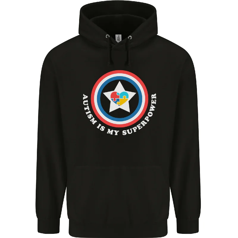 Autism Is My Superpower Autistic Mens 80% Cotton Hoodie Hoodie Jacket Zipper Layering Autism Is My Superpower Autistic Mens 80% Cotton Hoodie Hoodie Jacket Zipper Layering