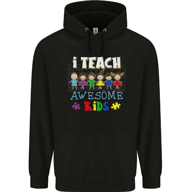 Autism Teacher I Teach Awesome Kid Autistic Mens 80% Cotton Hoodie Hooded Sweatshirt Casual Wear Street Style Autism Teacher I Teach Awesome Kid Autistic Mens 80% Cotton Hoodie Hooded Sweatshirt Casual Wear Street Style