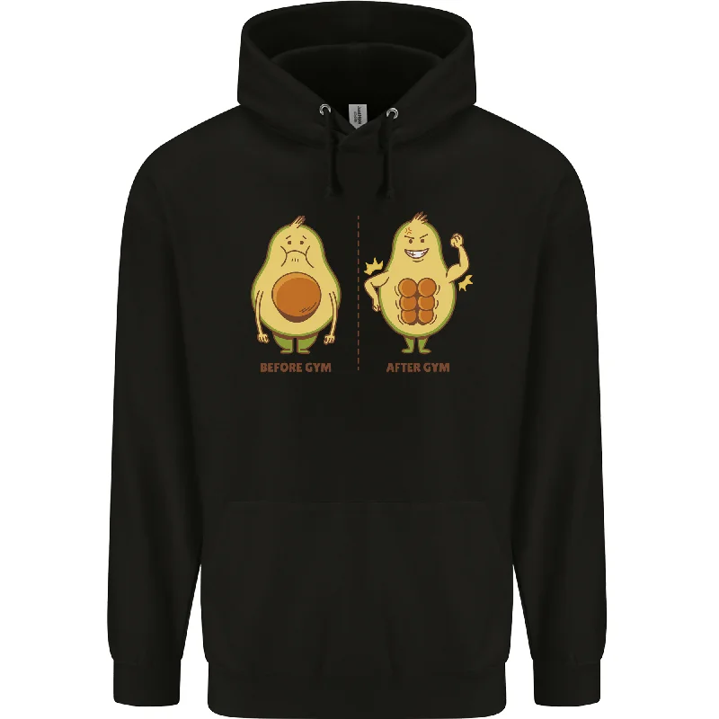 Avocado Gym Funny Fitness Training Healthy Mens 80% Cotton Hoodie Hoodie with Hem Contrast Bold Stylish Avocado Gym Funny Fitness Training Healthy Mens 80% Cotton Hoodie Hoodie with Hem Contrast Bold Stylish