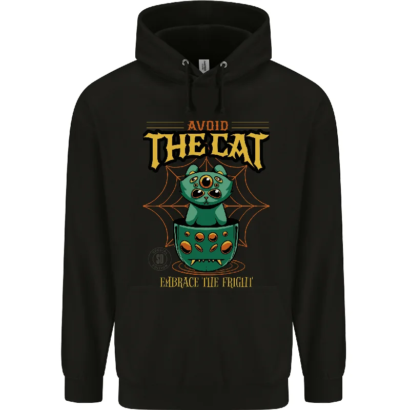 Avoid the Cat Funny Halloween Satanic Demon Mens 80% Cotton Hoodie Hooded Sweatshirt Casual Wear Street Style Avoid the Cat Funny Halloween Satanic Demon Mens 80% Cotton Hoodie Hooded Sweatshirt Casual Wear Street Style