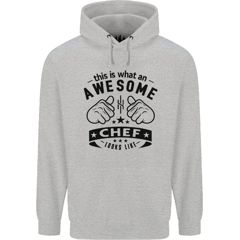 Awesome Chef Looks Like Funny Cooking Mens 80% Cotton Hoodie Hoodie with Distressed Vintage Worn Awesome Chef Looks Like Funny Cooking Mens 80% Cotton Hoodie Hoodie with Distressed Vintage Worn