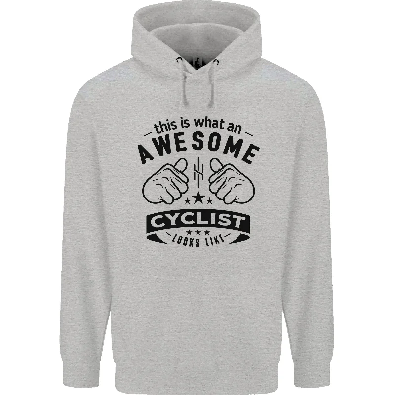 Awesome Cyclist Looks Like This Cycling Mens 80% Cotton Hoodie Hoodie with Distressed Vintage Worn Awesome Cyclist Looks Like This Cycling Mens 80% Cotton Hoodie Hoodie with Distressed Vintage Worn
