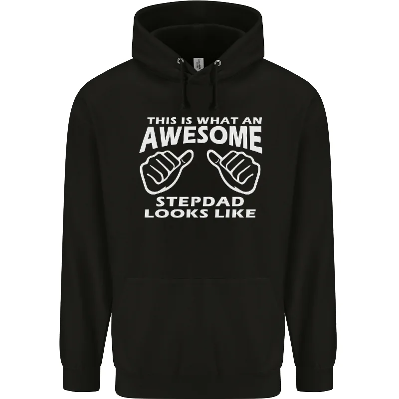 Awesome Stepdad Funny Fathers Day Step Dad Mens 80% Cotton Hoodie Hoodie with Tie-Dye Psychedelic Retro Awesome Stepdad Funny Fathers Day Step Dad Mens 80% Cotton Hoodie Hoodie with Tie-Dye Psychedelic Retro