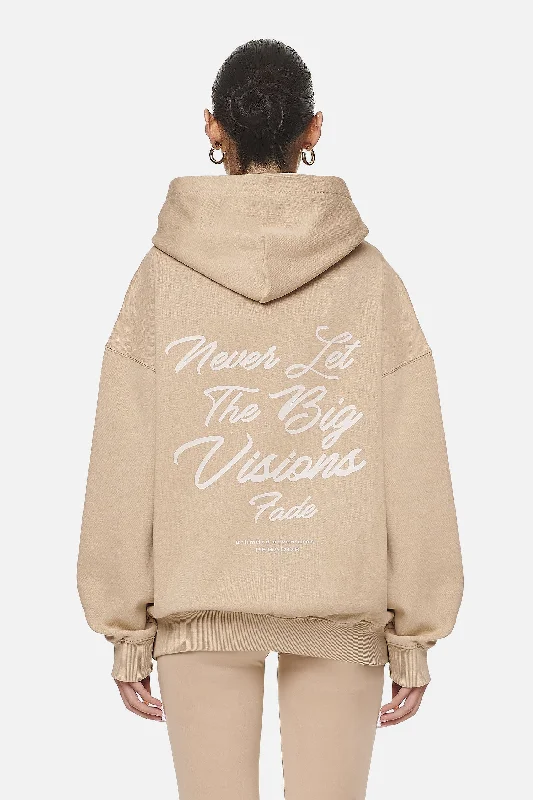 Berri Oversized Hoodie Washed Safari Sand Hoodie with Puffed Sleeves Voluminous Trendy Berri Oversized Hoodie Washed Safari Sand Hoodie with Puffed Sleeves Voluminous Trendy