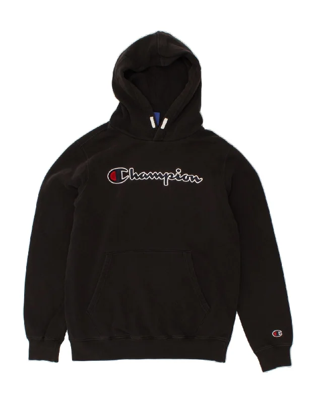 CHAMPION Boys Graphic Hoodie Jumper 13-14 Years XL Black Cotton Hoodie with Camouflage Military Edgy CHAMPION Boys Graphic Hoodie Jumper 13-14 Years XL Black Cotton Hoodie with Camouflage Military Edgy