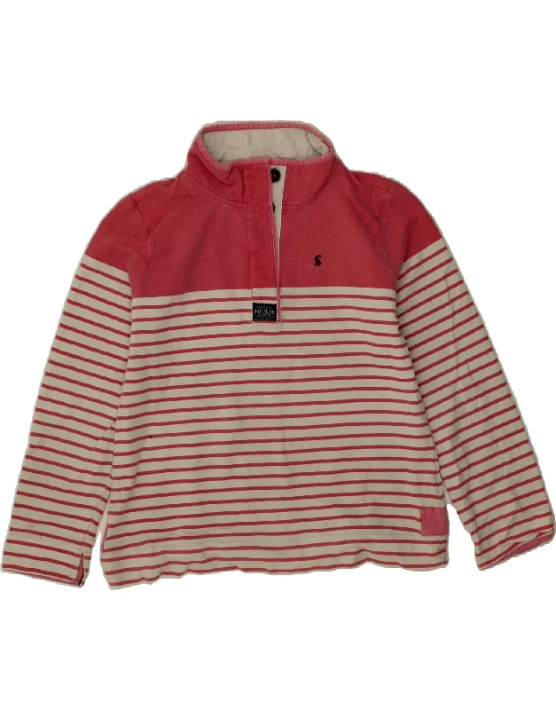 JOULES Womens Button Neck Sweatshirt Jumper UK 16 Large Red Striped Cotton Hoodie with Turtle Neck Cozy Winter JOULES Womens Button Neck Sweatshirt Jumper UK 16 Large Red Striped Cotton Hoodie with Turtle Neck Cozy Winter