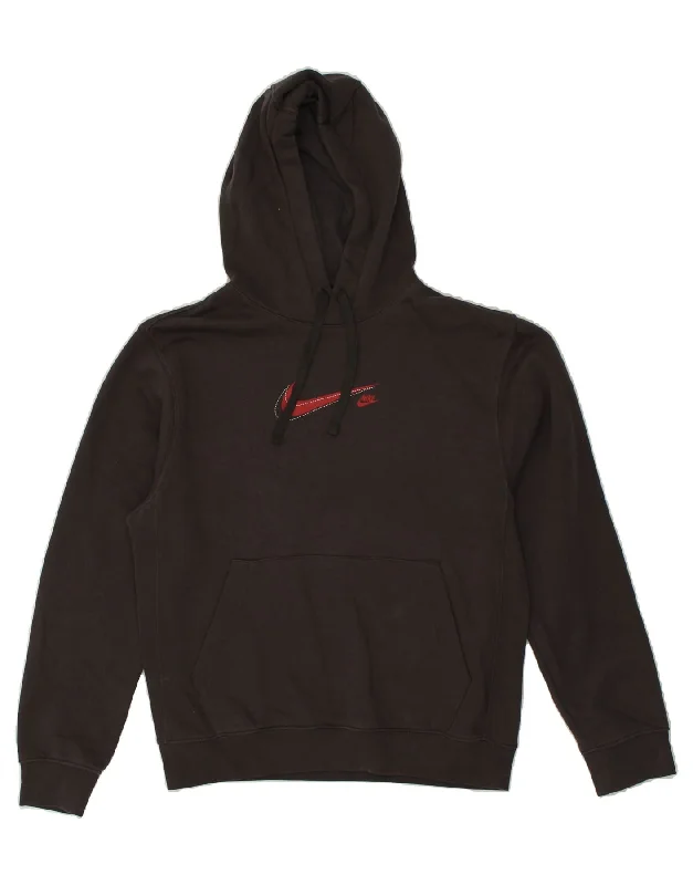 NIKE Mens Graphic Hoodie Jumper Small Grey Cotton Hoodie with Back Slit Movement Comfort NIKE Mens Graphic Hoodie Jumper Small Grey Cotton Hoodie with Back Slit Movement Comfort