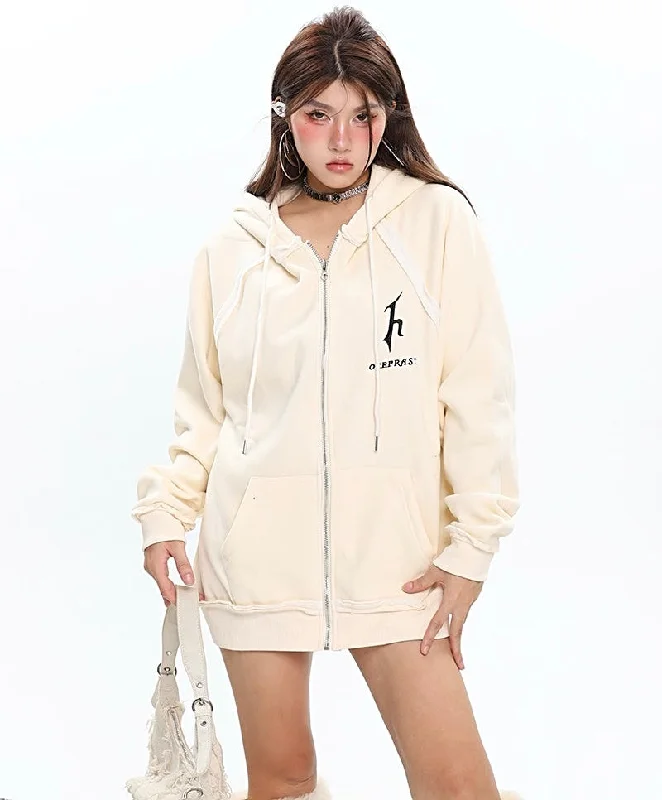 OEEPRAST Solid Color Long Sleeve Zip Up Hoodie Hoodie with High Neck Warm Protective OEEPRAST Solid Color Long Sleeve Zip Up Hoodie Hoodie with High Neck Warm Protective