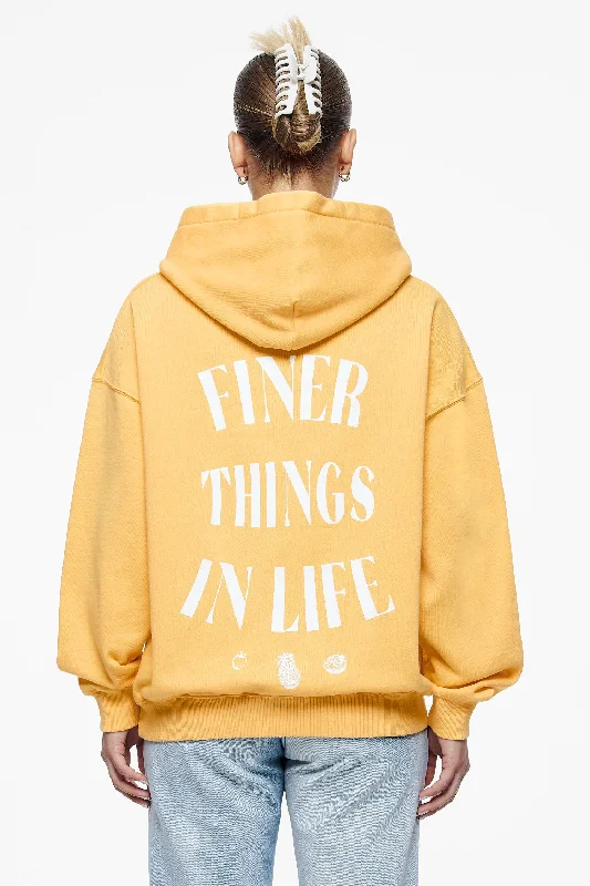 Roma Oversized Hoodie Vintage Washed Golden Sun Hoodie with Tied Waist Feminine Flattering Roma Oversized Hoodie Vintage Washed Golden Sun Hoodie with Tied Waist Feminine Flattering