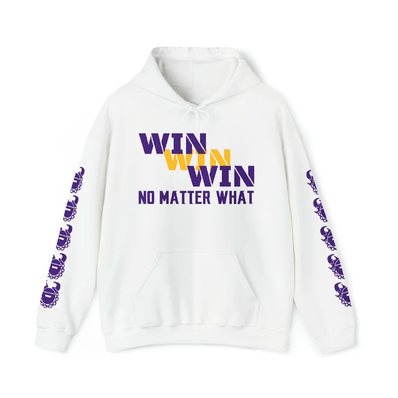 Unisex Heavy Blend™ Hooded Sweatshirt - No Matter What + Game Day Helmet (Sleeves) Hoodie with Hem Applique Textured Unique Unisex Heavy Blend™ Hooded Sweatshirt - No Matter What + Game Day Helmet (Sleeves) Hoodie with Hem Applique Textured Unique