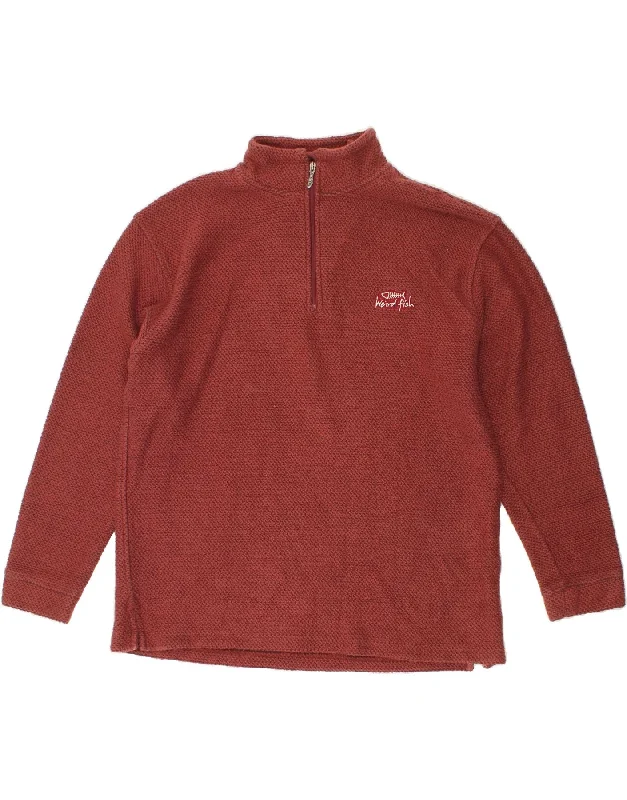 WEIRD FISH Mens Zip Neck Sweatshirt Jumper XL Burgundy Cotton Hoodie with Mock Neck Collared Structured WEIRD FISH Mens Zip Neck Sweatshirt Jumper XL Burgundy Cotton Hoodie with Mock Neck Collared Structured
