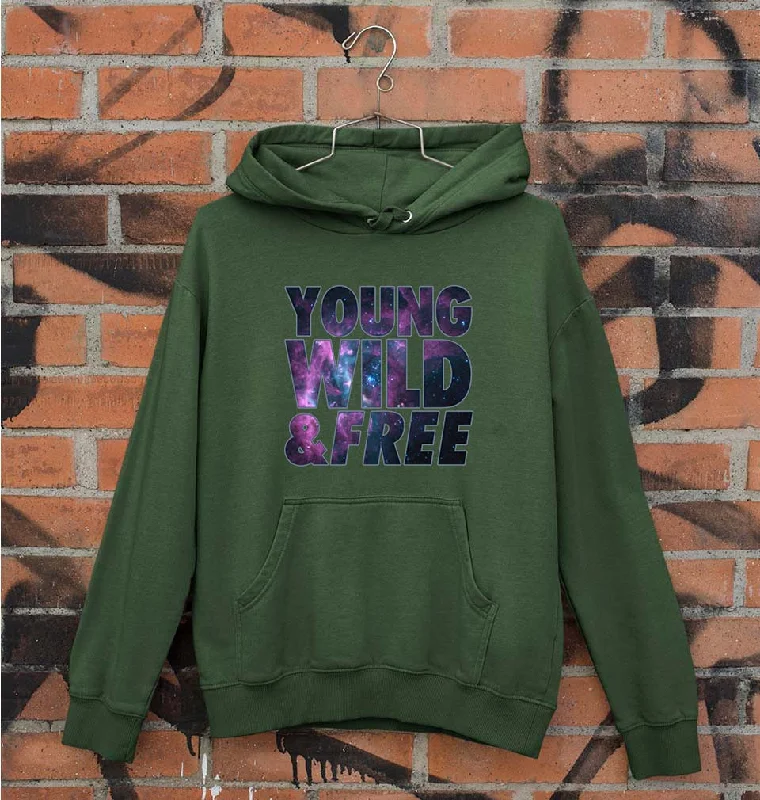 Young Wild Free Unisex Hoodie for Men/Women Hoodie with Puffed Sleeves Voluminous Trendy Young Wild Free Unisex Hoodie for Men/Women Hoodie with Puffed Sleeves Voluminous Trendy