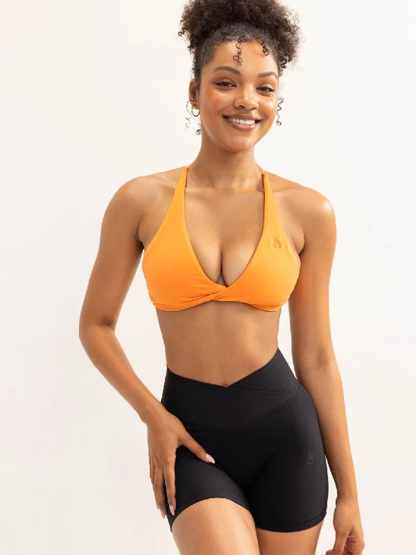Activate Twist Sports Bra - Tangerine Active Wear Bra