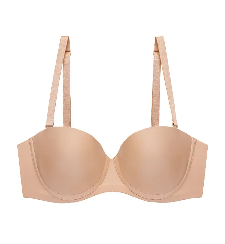 Maximizer Wired Strapless Bra Padded Push-Up Bra