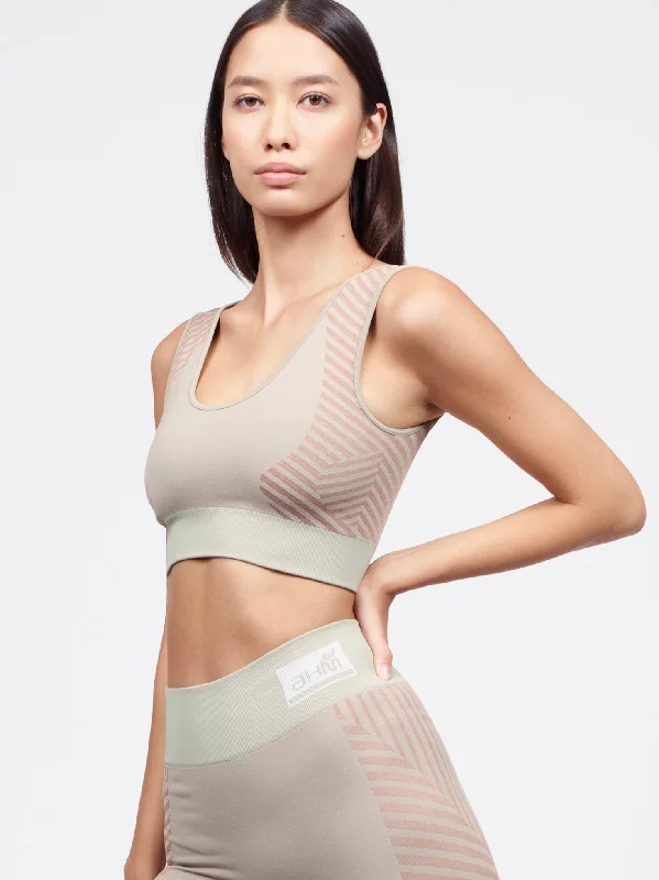 Scoop Neck Sport Bra Elegant Satin Bralette