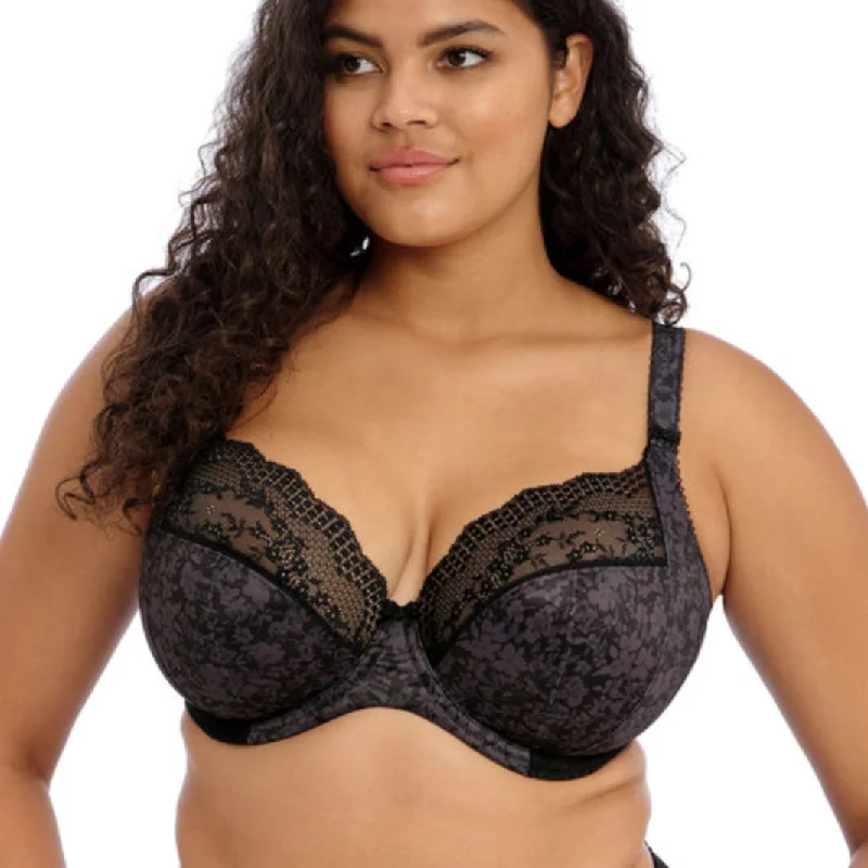 Elomi Lucie UW Plunge Bra EL4490 in Black Seamless Fit Bra