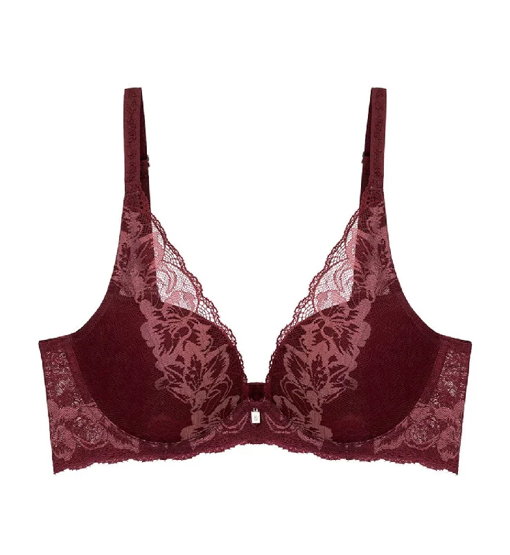 MAGIC WIRE LITE SENSATION PUSH UP DEEP V BRA Chic Lace Bralette