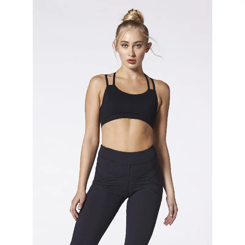 Black Meditate Bra High Support Bra