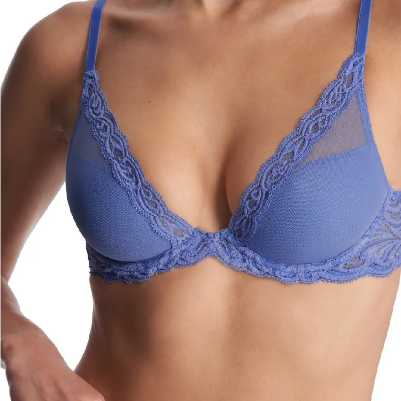 Natori Feathers Bra in French Blue 730023 Smooth Push-Up Bra