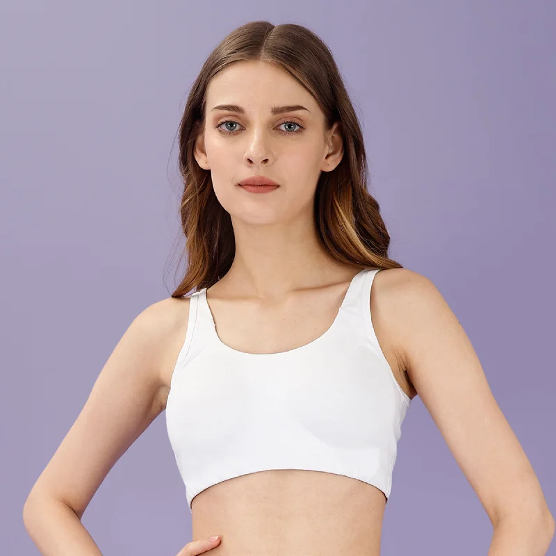 Non Wired Non Padded Full Coverage Low Impact Slip on Sports Bra BB-03A Push-Up Wireless Bra