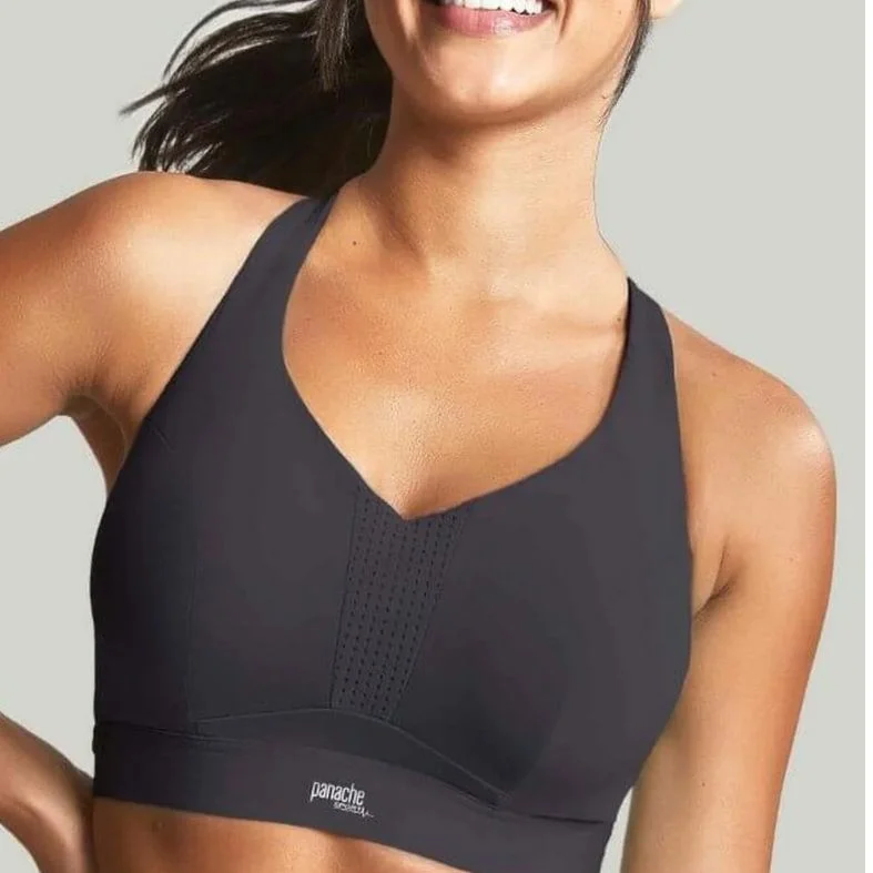 Panache Ultra Perform Non Padded Wired Sports Bra in Black 5022 Padded Push-Up Bra