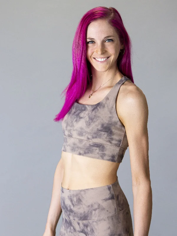 Shadow Tie Dye Bra - Earth Essence Sports Support Bra