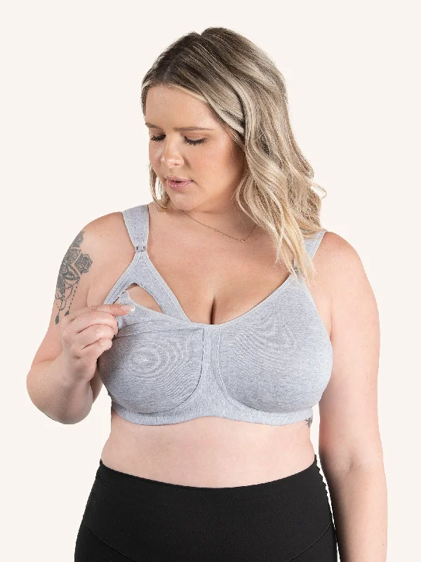 The Vivien - Wirefree Nursing Sports Bra Elegant Cotton Bra