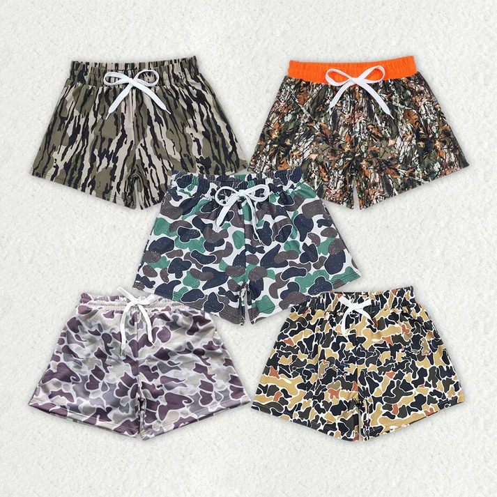 RTS NO MOQ Baby Boys Camo Print Summer Trunks Swimsuits Swimwears Sporty Racerback Swimsuit RTS NO MOQ Baby Boys Camo Print Summer Trunks Swimsuits Swimwears Sporty Racerback Swimsuit
