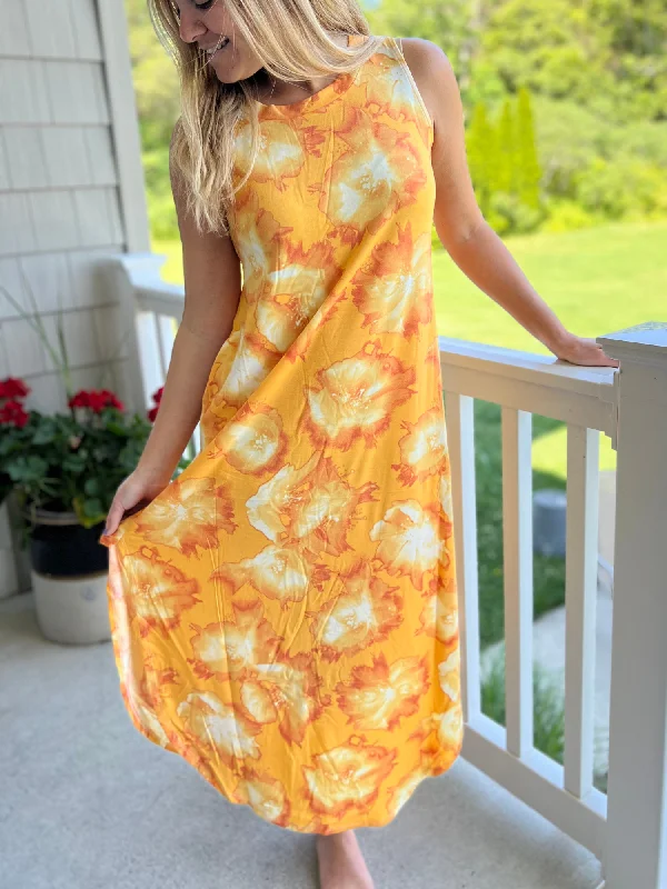 Summer Vibes Sleeveless Yellow Maxi Dress in Curvy Stylish Off-Shoulder Maxi Dress