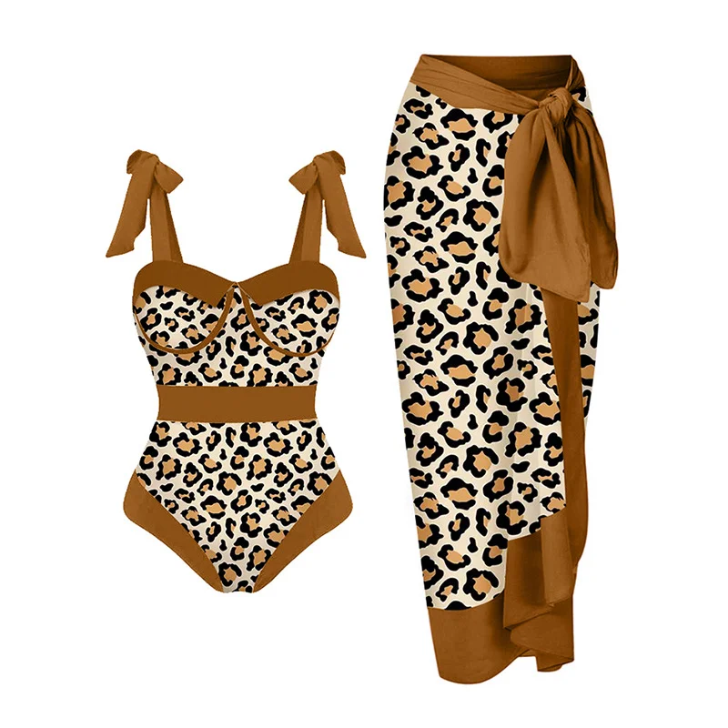 Women'S Fashion High Waist Vacation Leopard Print Sexy One Piece Swimsuit Luxury Swimsuit Style Women'S Fashion High Waist Vacation Leopard Print Sexy One Piece Swimsuit Luxury Swimsuit Style