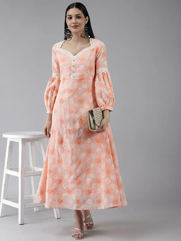 Peach Maxi Dress Cozy Longline Maxi Dress