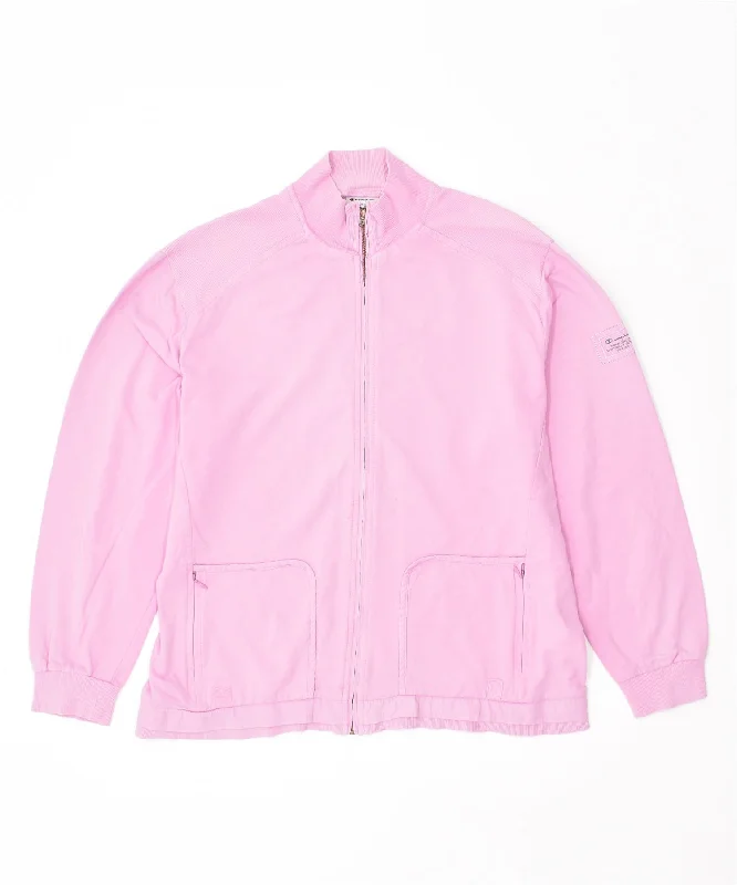 CHAMPION Womens Easy Fit Tracksuit Top Jacket UK 18 XL Pink Cotton Nylon Jacket Polyester Jacket Spandex Jacket CHAMPION Womens Easy Fit Tracksuit Top Jacket UK 18 XL Pink Cotton Nylon Jacket Polyester Jacket Spandex Jacket